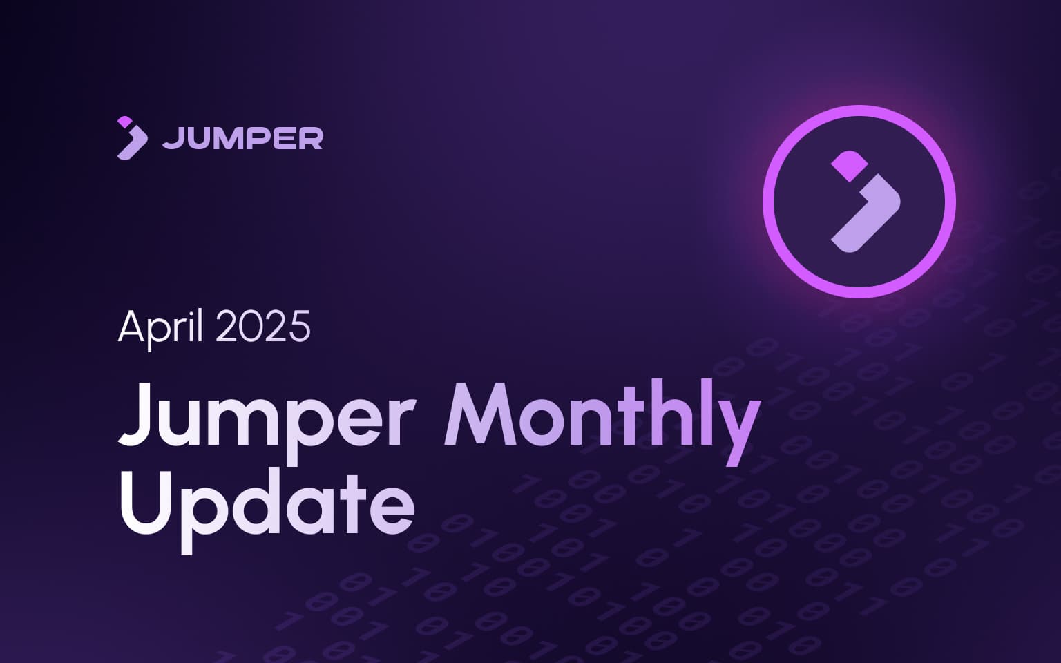 Jumper Monthly Update - April 2025 